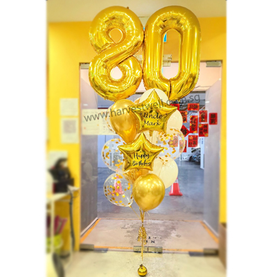Customize Duo Megaloon Balloon Cluster Singapore